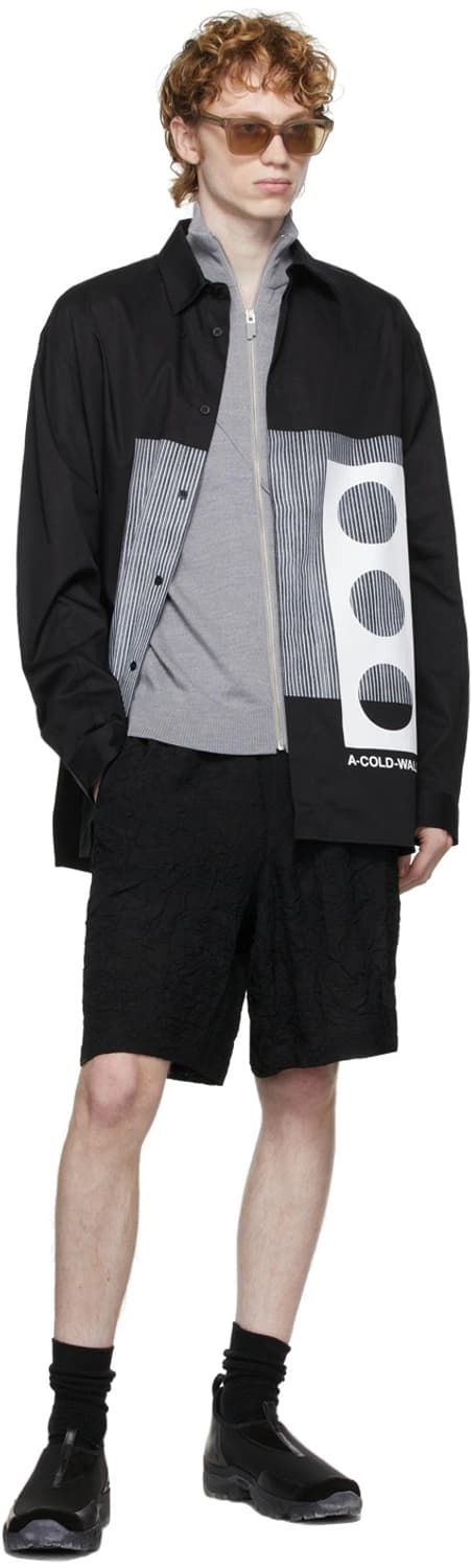 a cold wall 프로젝션 셔츠 블랙 상품이미지1