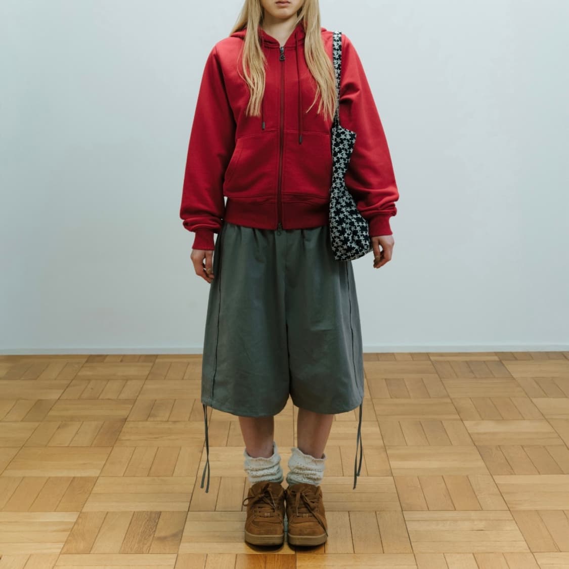 코이세이오 038 라인 코튼 쇼츠 그레이 상품이미지2