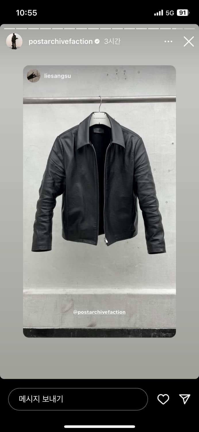포스트아카이브팩션 6.0 레더자켓 M 상품이미지7