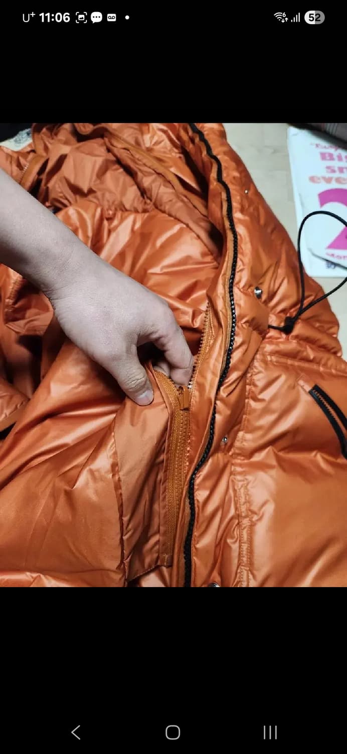(새상품)ADIDAS .스텔라 맥 브릭 패딩 (패딩 조끼 탈착)헤비다운 상품이미지9