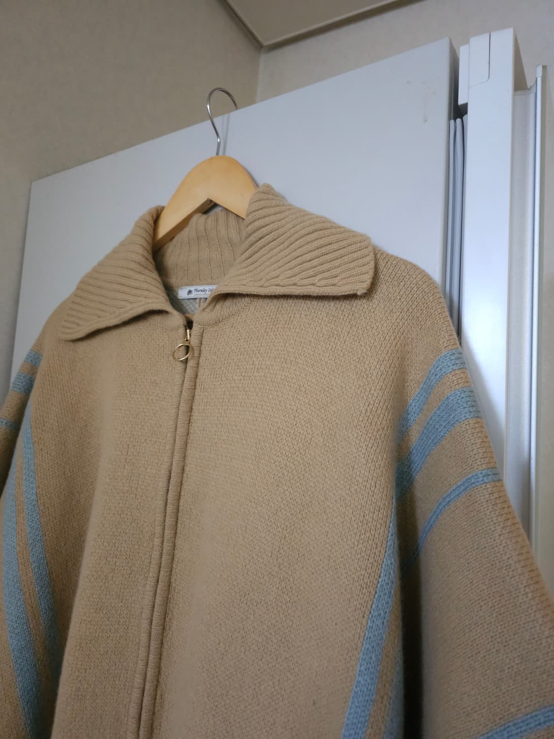 써스데이아일랜드 울니트 판쵸코트 망또 상품이미지2