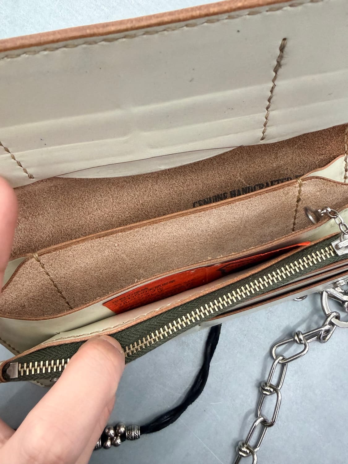 큐스레더+필앤리프트 체인 장지갑 상품이미지3