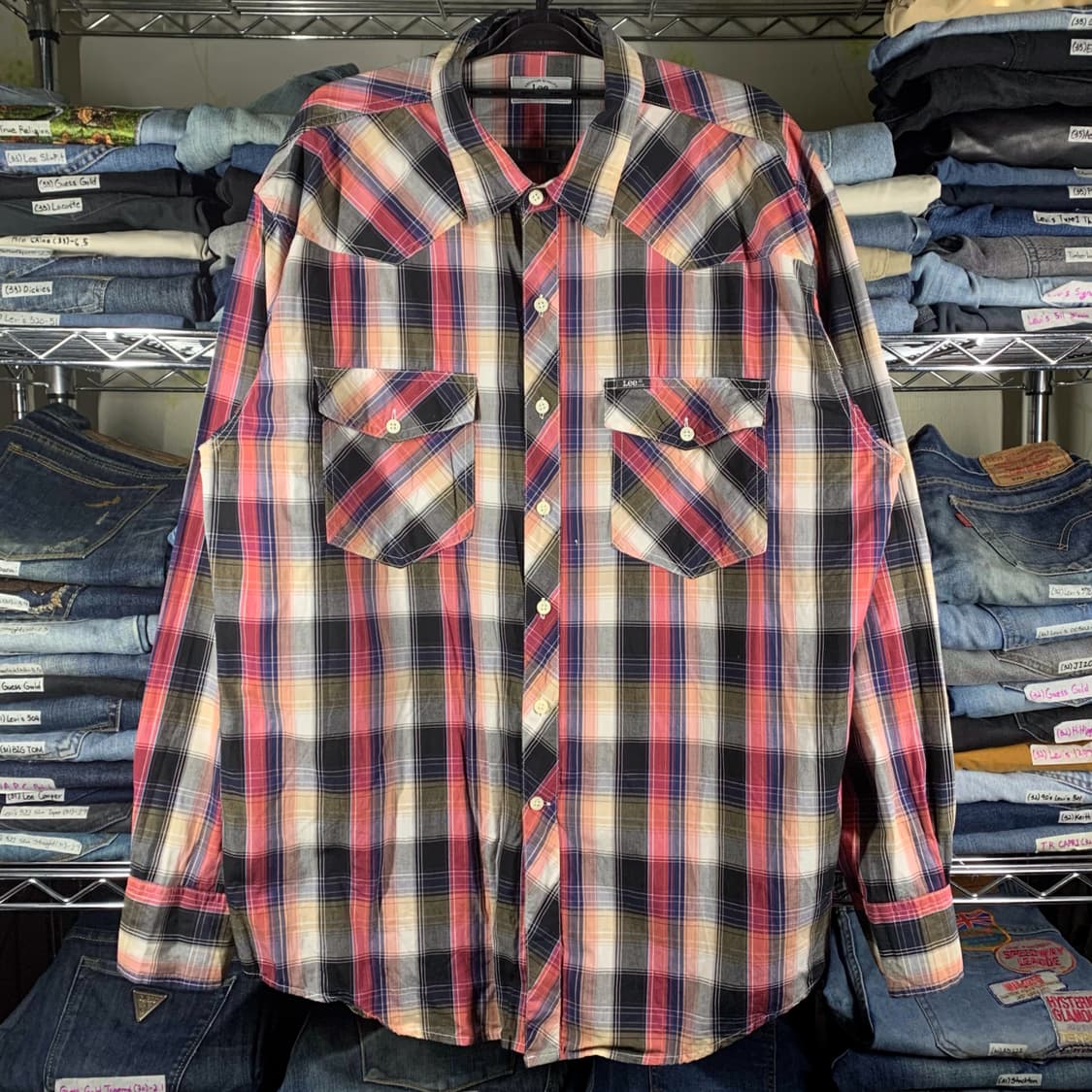 [L] Lee 타탄체크 웨스턴 코튼셔츠 상품이미지2