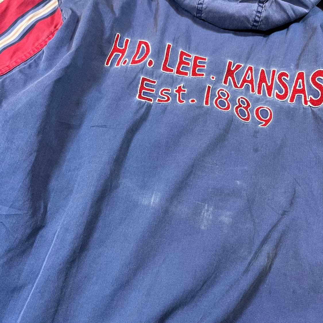 Lee 리 올드스쿨 빅로고 블루종 자켓 상품이미지8