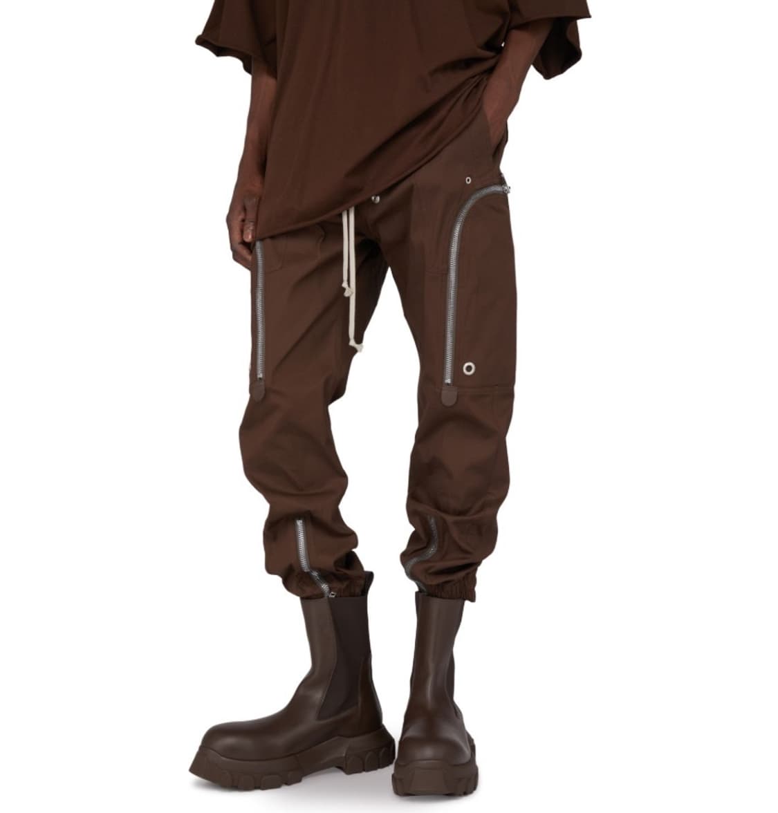 릭오웬스 23FW 비틀 보조 트랙터 부츠 브라운 상품이미지8