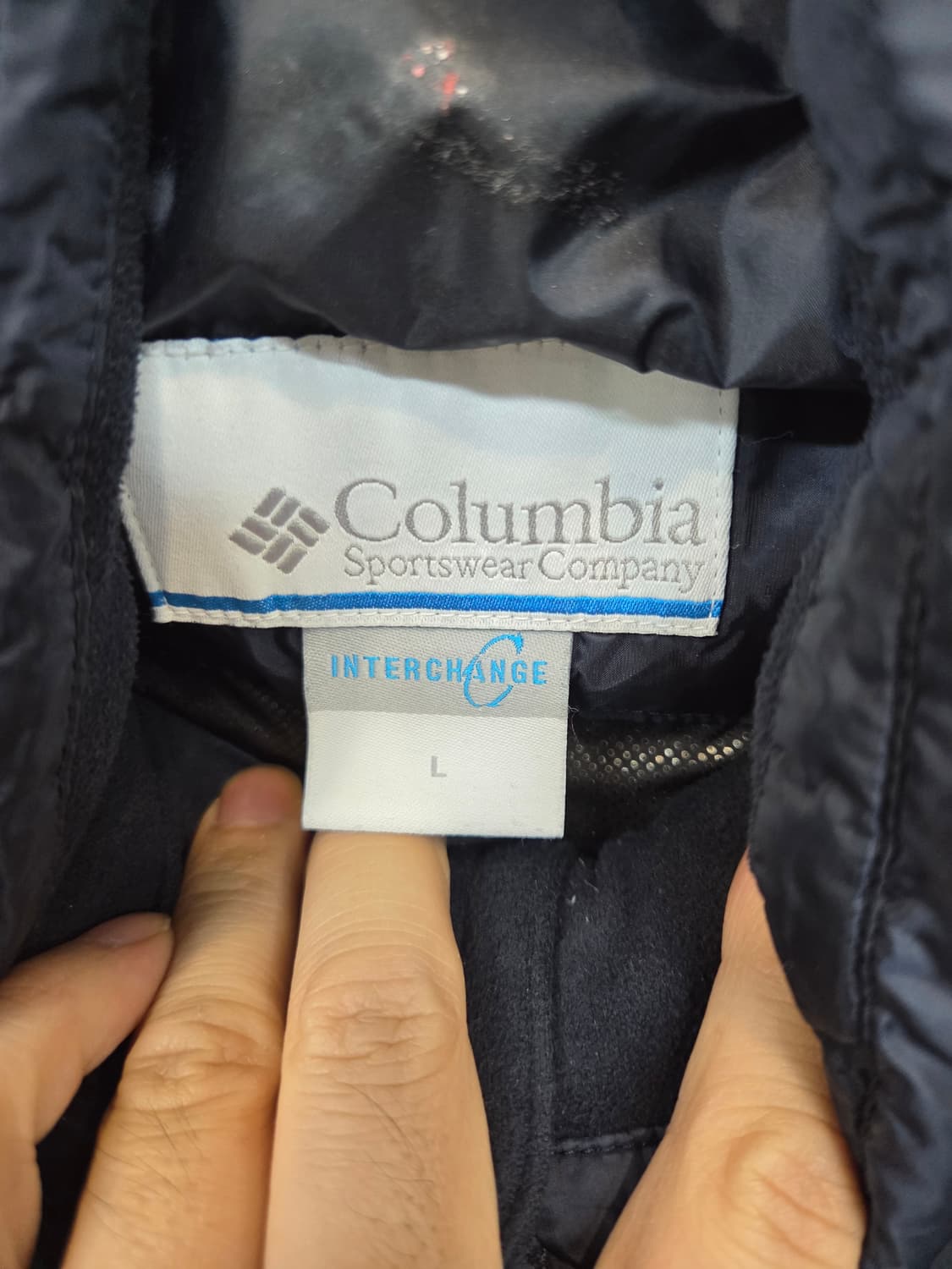 컬럼비아 구스다운 경량패딩 L 상품이미지3