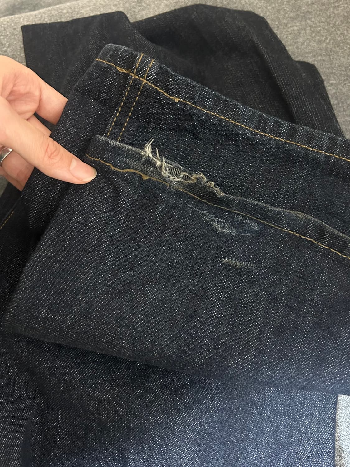 글로니 로데오 진 데님팬츠 s 딥블루 상품이미지2