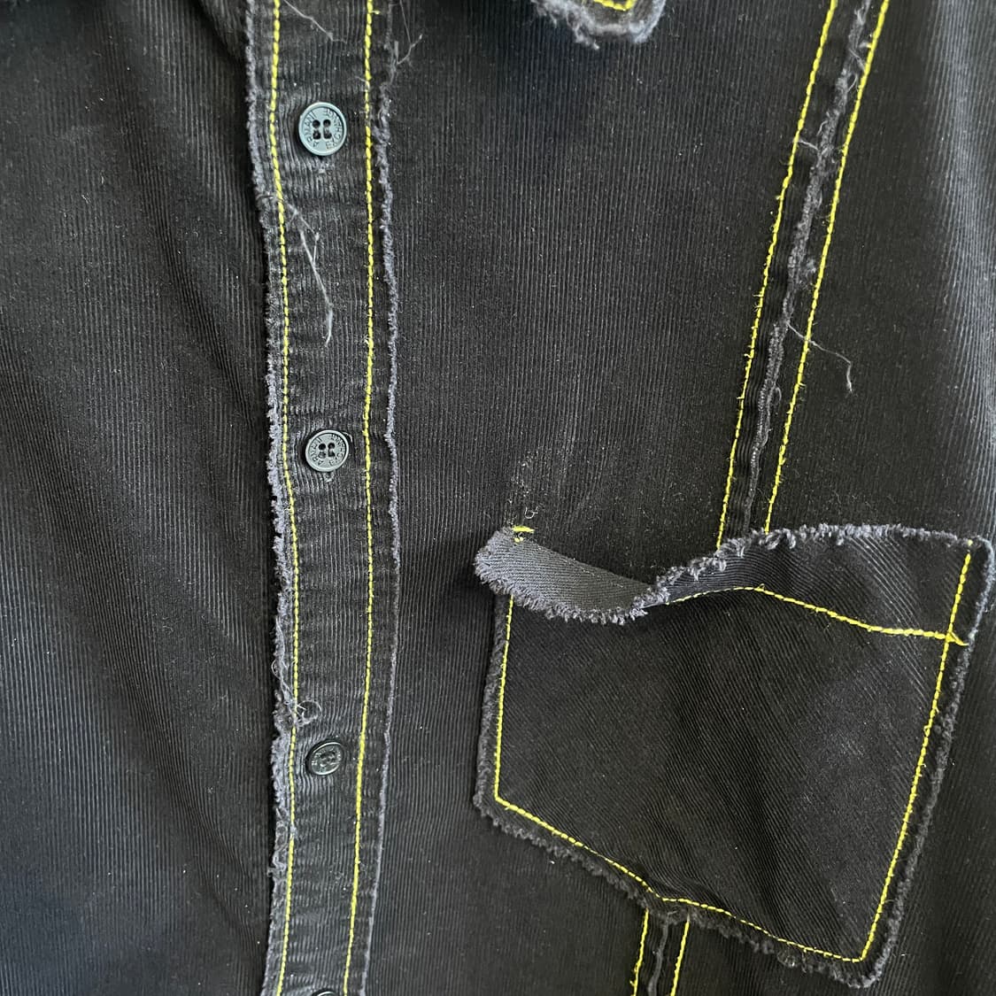 아르마니 익스체인지 옐로우 스티치 셔츠 상품이미지5