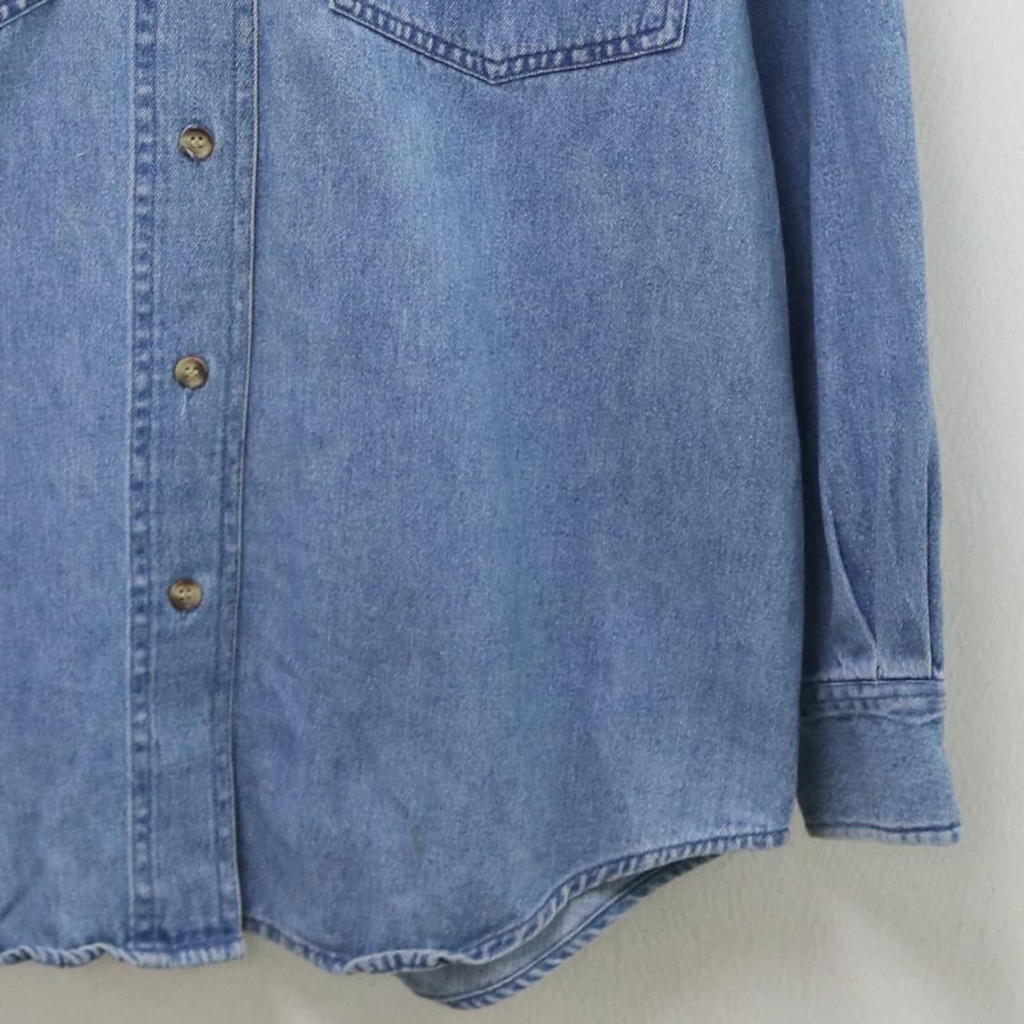 90'S 캠브릿지 자수 데님 셔츠 62234 상품이미지4