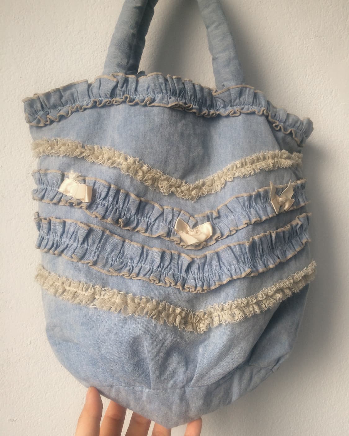 Frill point tote bag 상품이미지4