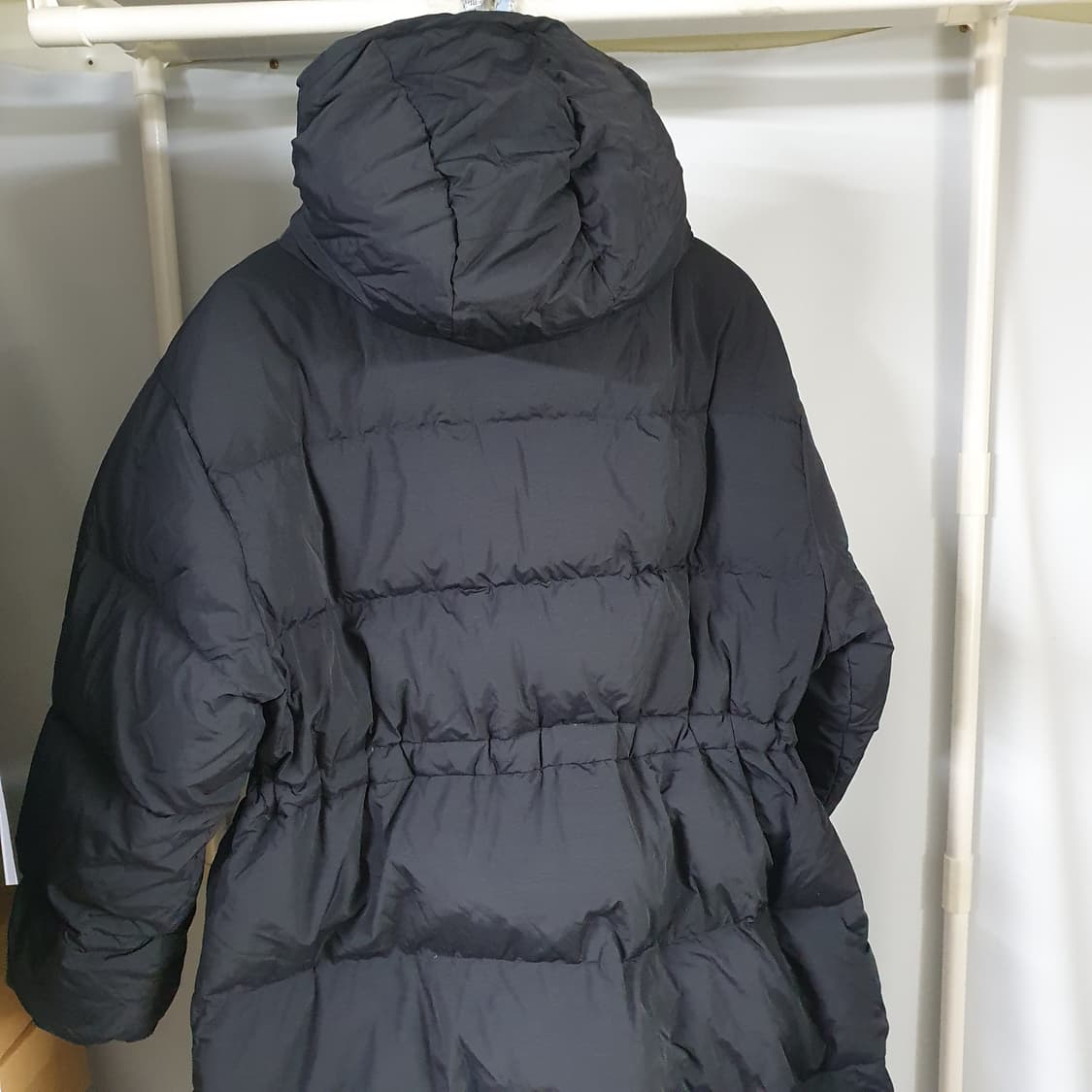 무탠다드 우먼즈 오버사이즈 후디드 롱 다운 파카 상품이미지2