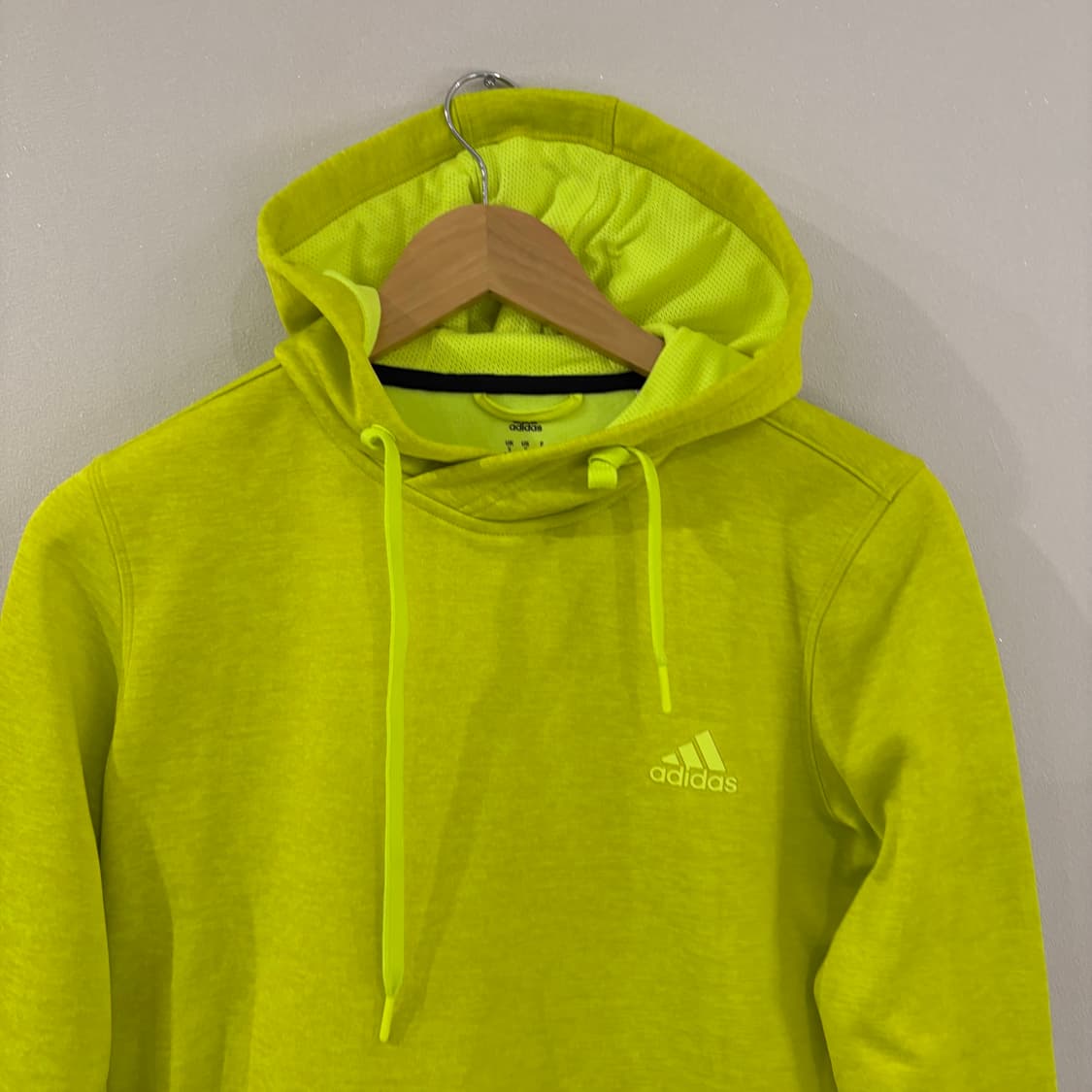 아디다스 형광 노랑 후드티 90 상품이미지3