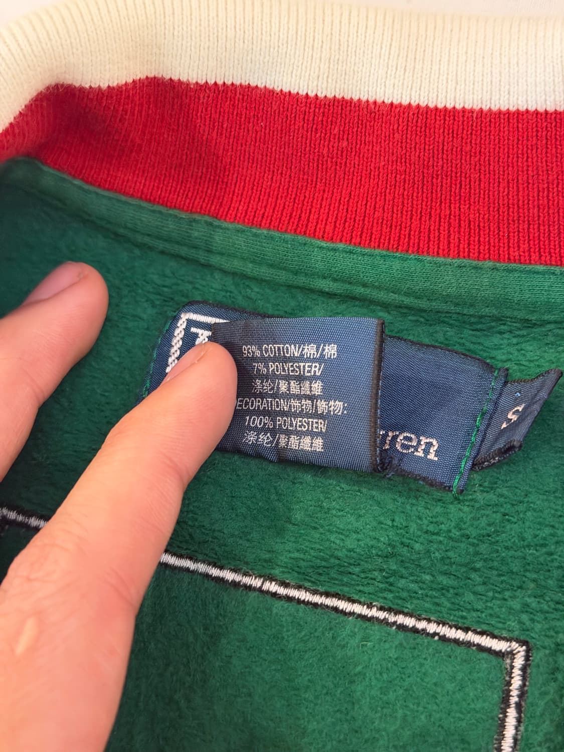 폴로 랄프로렌 빅포니 치프키프 이탈리아 코튼 져지 그린 상품이미지6