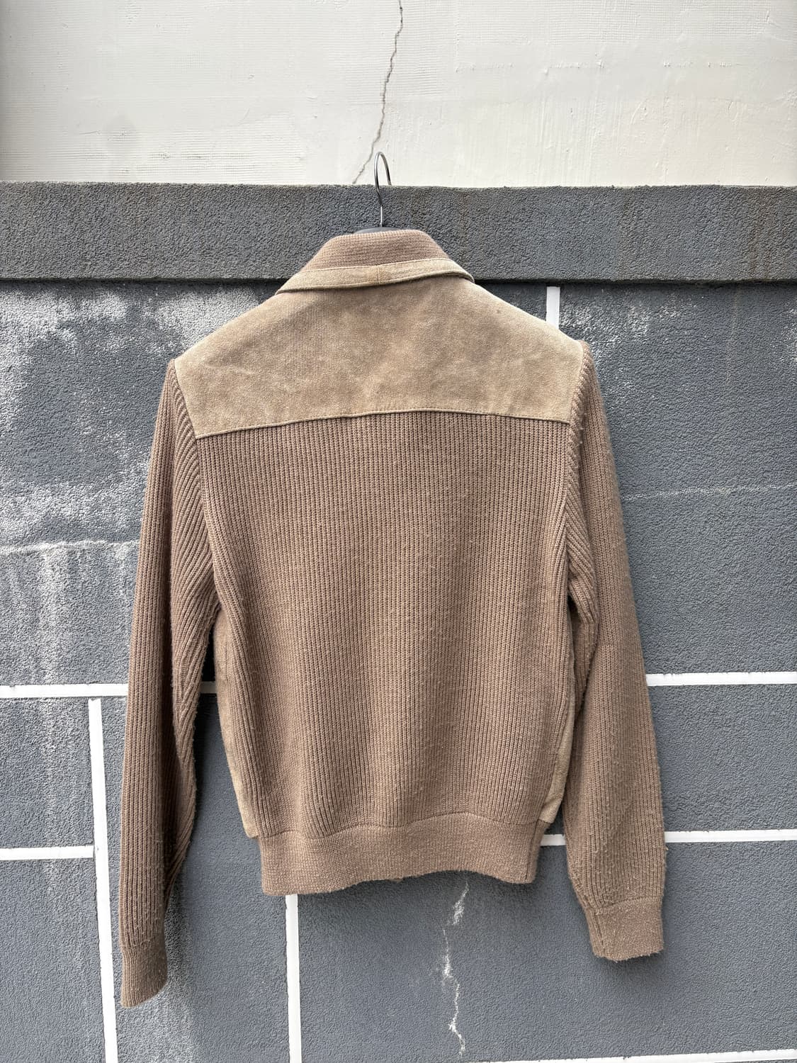 70‘s 스웨이드 패널 가디건 상품이미지2