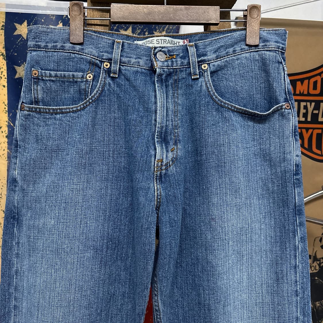 00s 리바이스 569 루즈 스트레이트 블랭크R탭 데님팬츠 N1192   상품이미지3