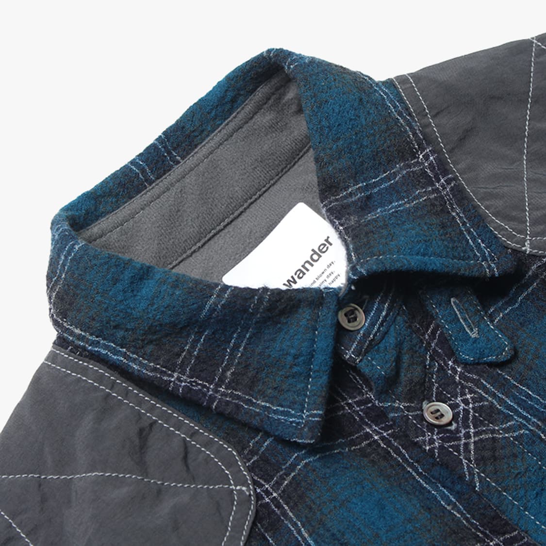  AND WANDER "Blue Check Shirts" 상품이미지8