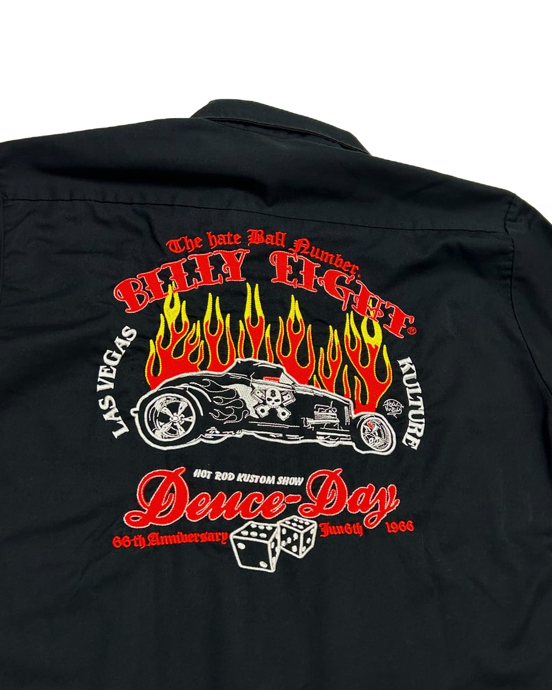 (L) BILLY EIGHT 빌리에이트 파이어로드 자수 하프셔츠 상품이미지2