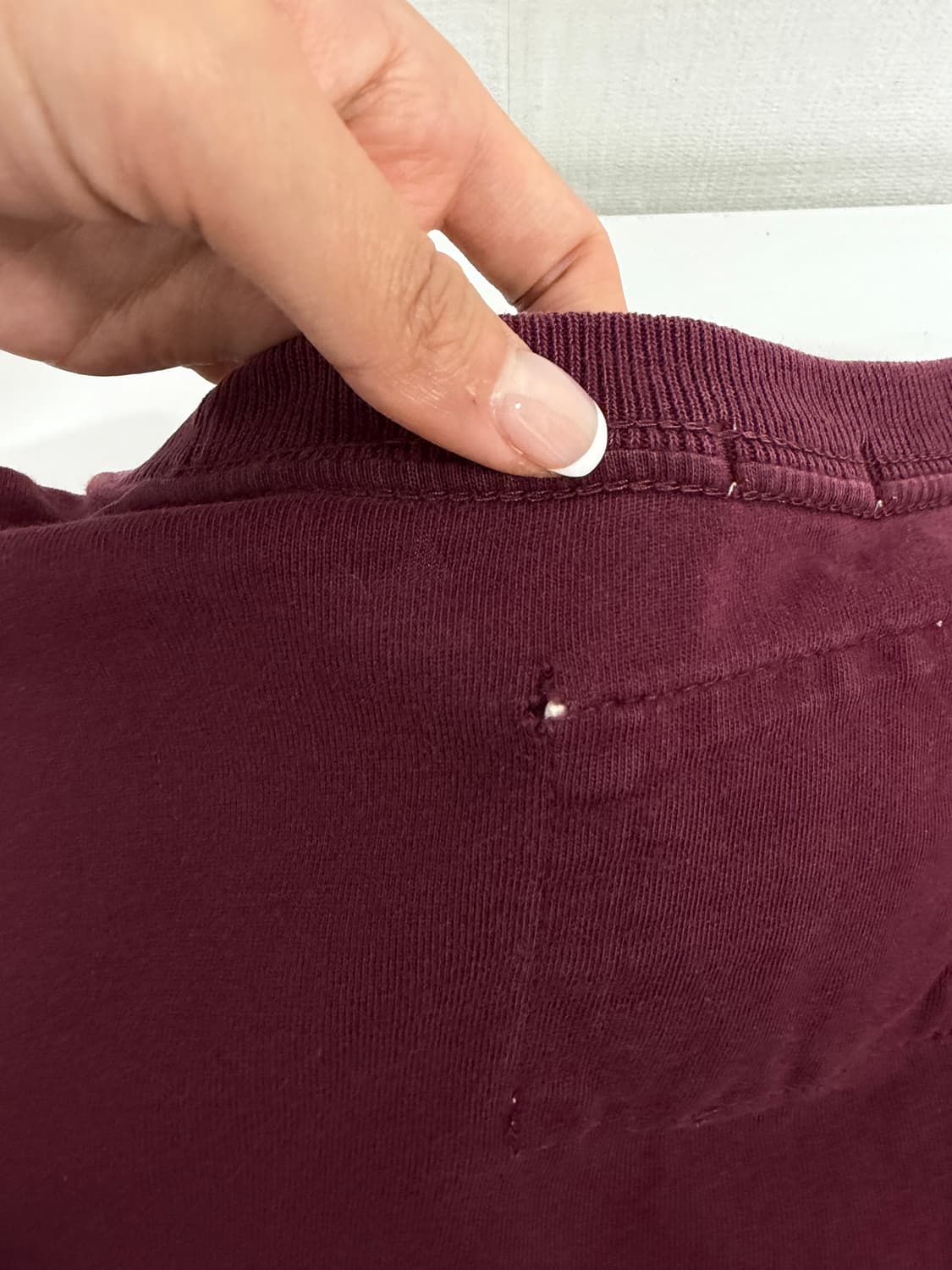 아베크롬비 버건디 반팔 (m) 상품이미지3