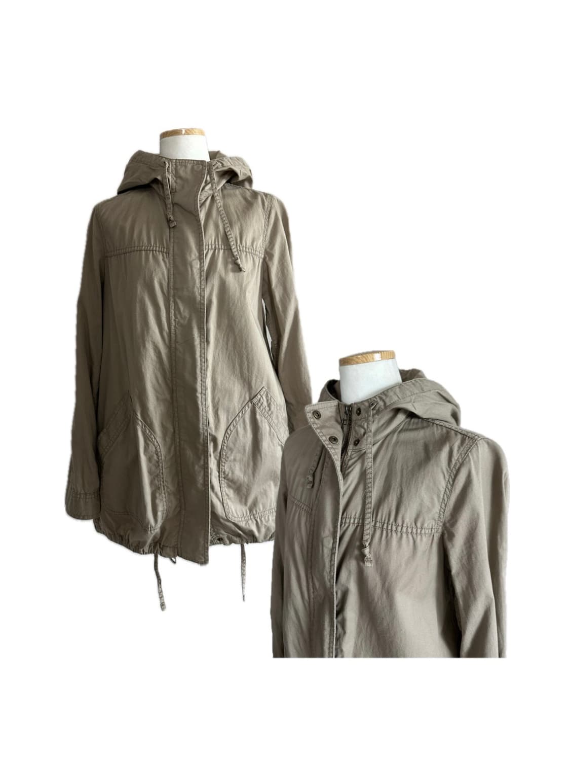 jpn 베이지 포켓 후드 야상자켓  상품이미지1