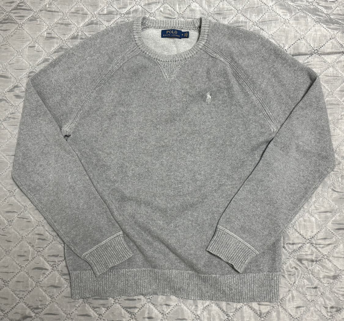 폴로 랄프로렌 그레이 라운드 니트 상품이미지1