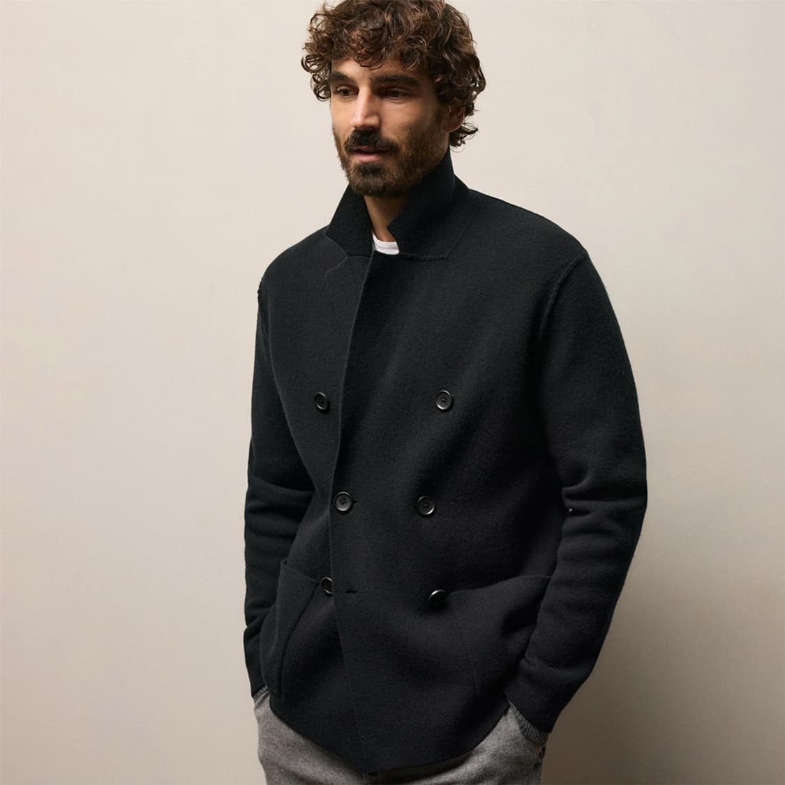 3) jame perse 제임스펄스 캐시미어 더블 블레이저 자켓 상품이미지6