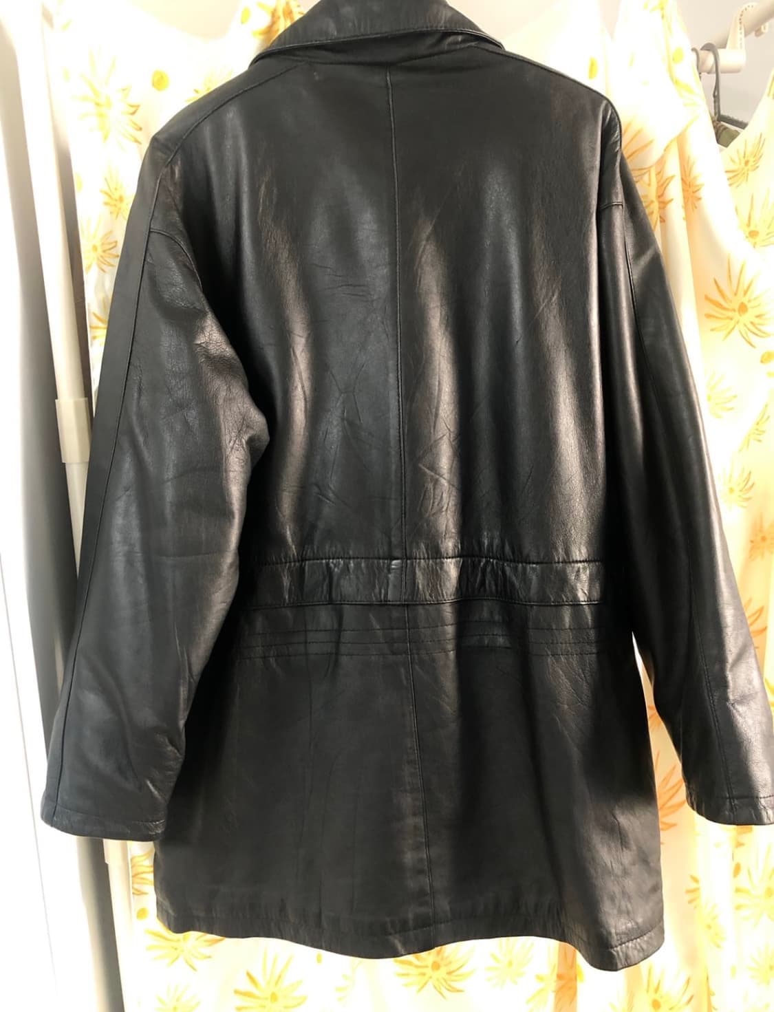 빈티지 가죽 반코트 자켓 상품이미지2