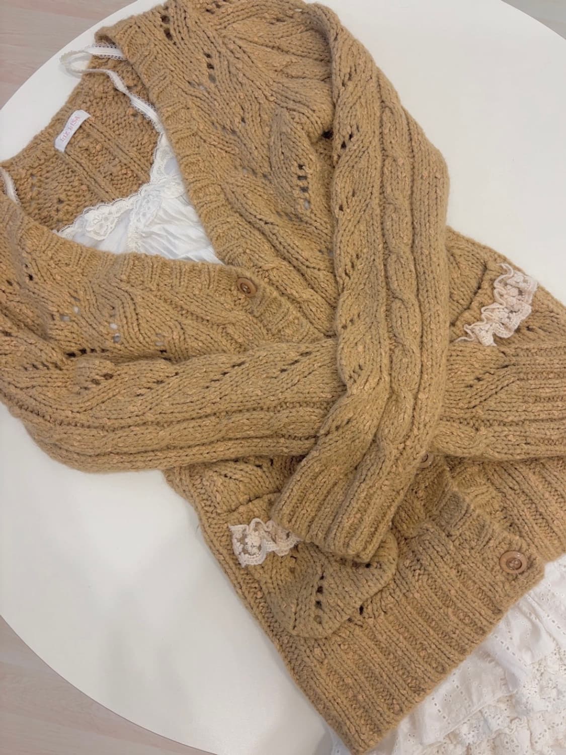 리즈리사 라떼갸루 니트 가디건 상품이미지2