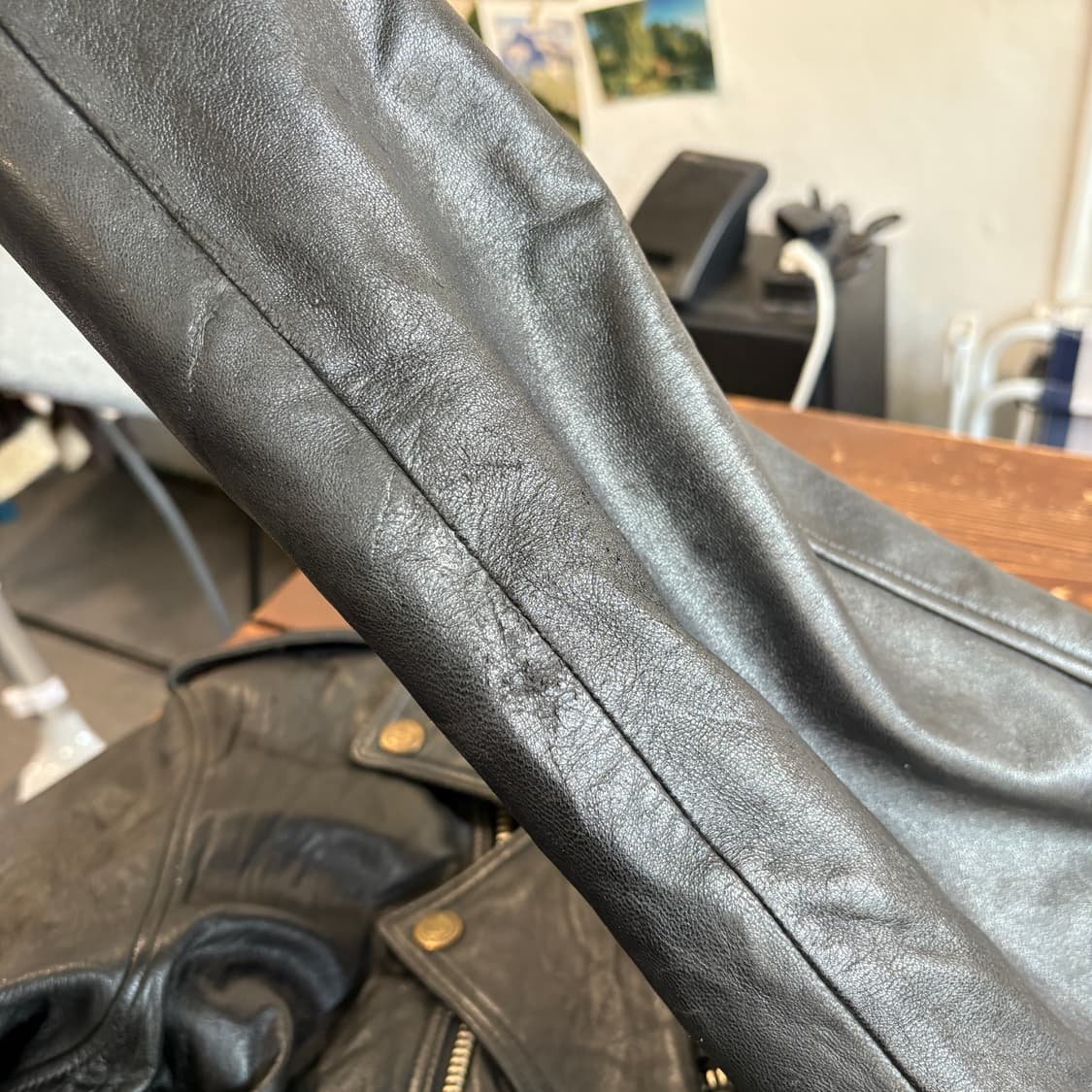 할리데이비슨 정품 더블 라이더 플레임 양가죽 자켓 상품이미지9