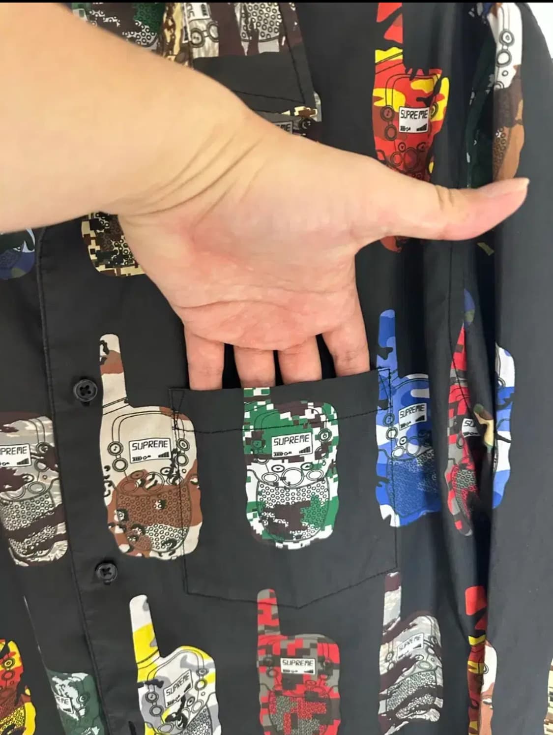 슈프림 워키토키 셔츠 L 상품이미지8