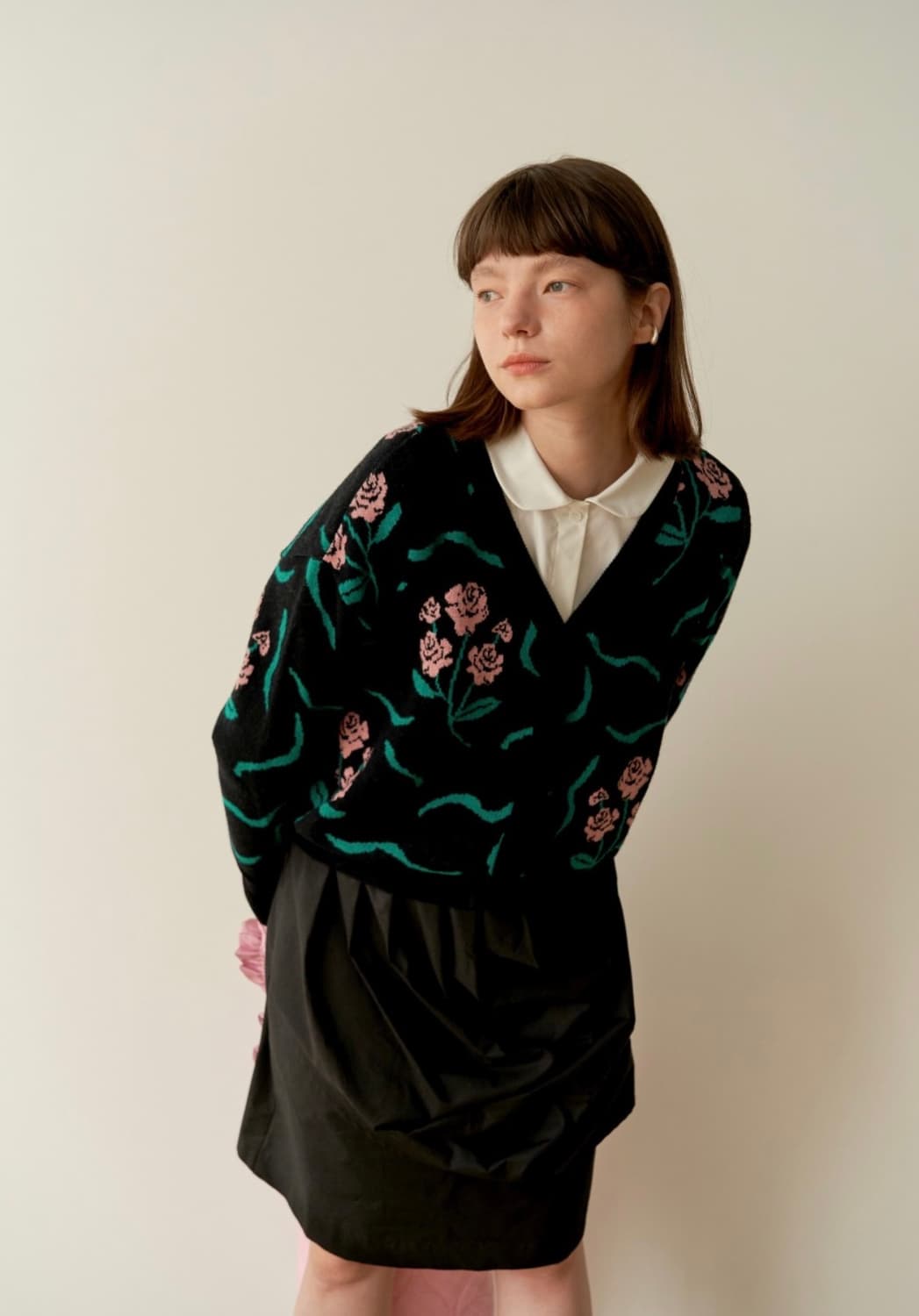 시눈 21ss Blave cardigan (black) 가디건 상품이미지7