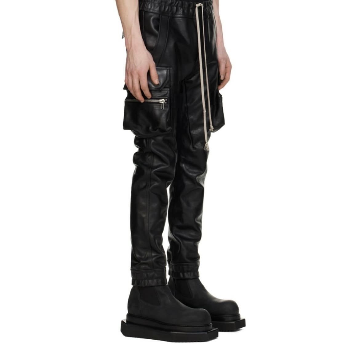 미품 rickowens mastodon cargoleather 팬츠 46 상품이미지5