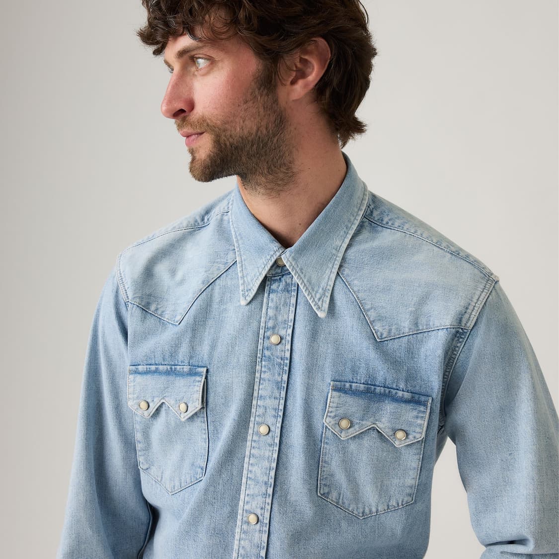 리바이스 LVC 1955 쇼트혼 소우투스 셔츠 001L7-0003 L 상품이미지5