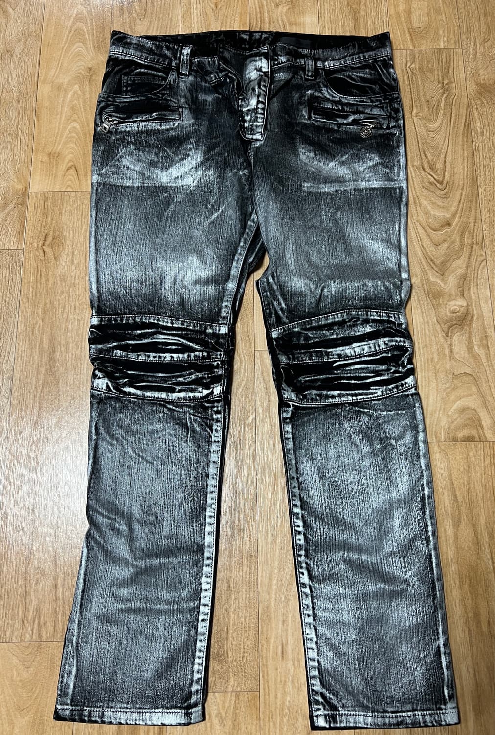 발망 블랙 워싱 데님 L 상품이미지3