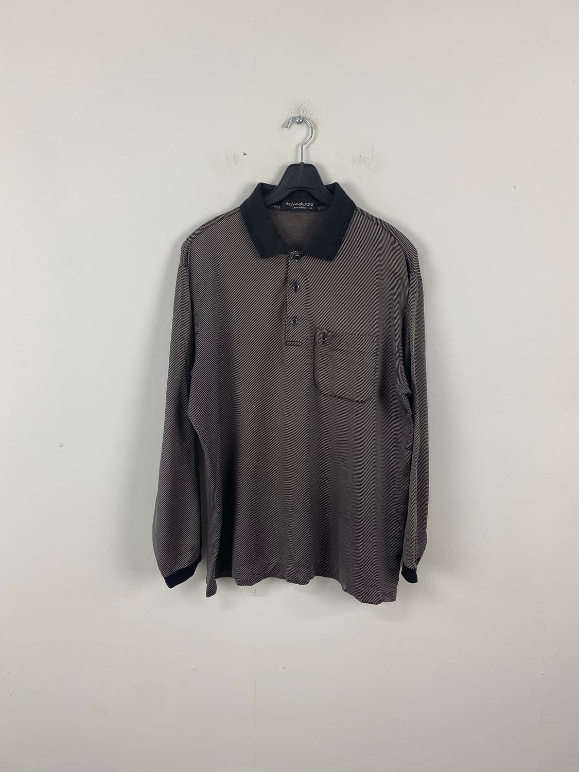 YSL 입생로랑 포켓 긴팔 카라티 M 상품이미지1