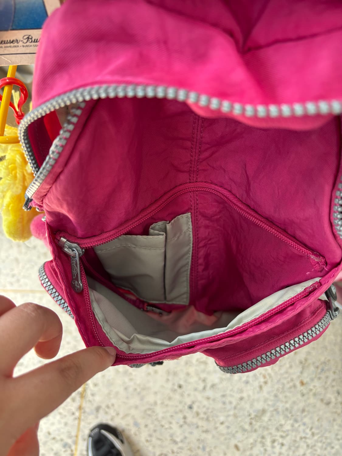 Vintage Deep Pink Kipling Mini Backpack 상품이미지6