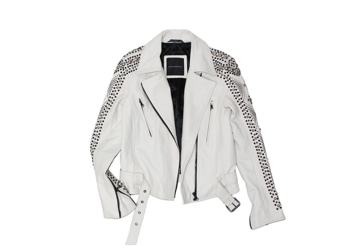 NOUR HAMMOUR Studded Leather Jacket 상품이미지2