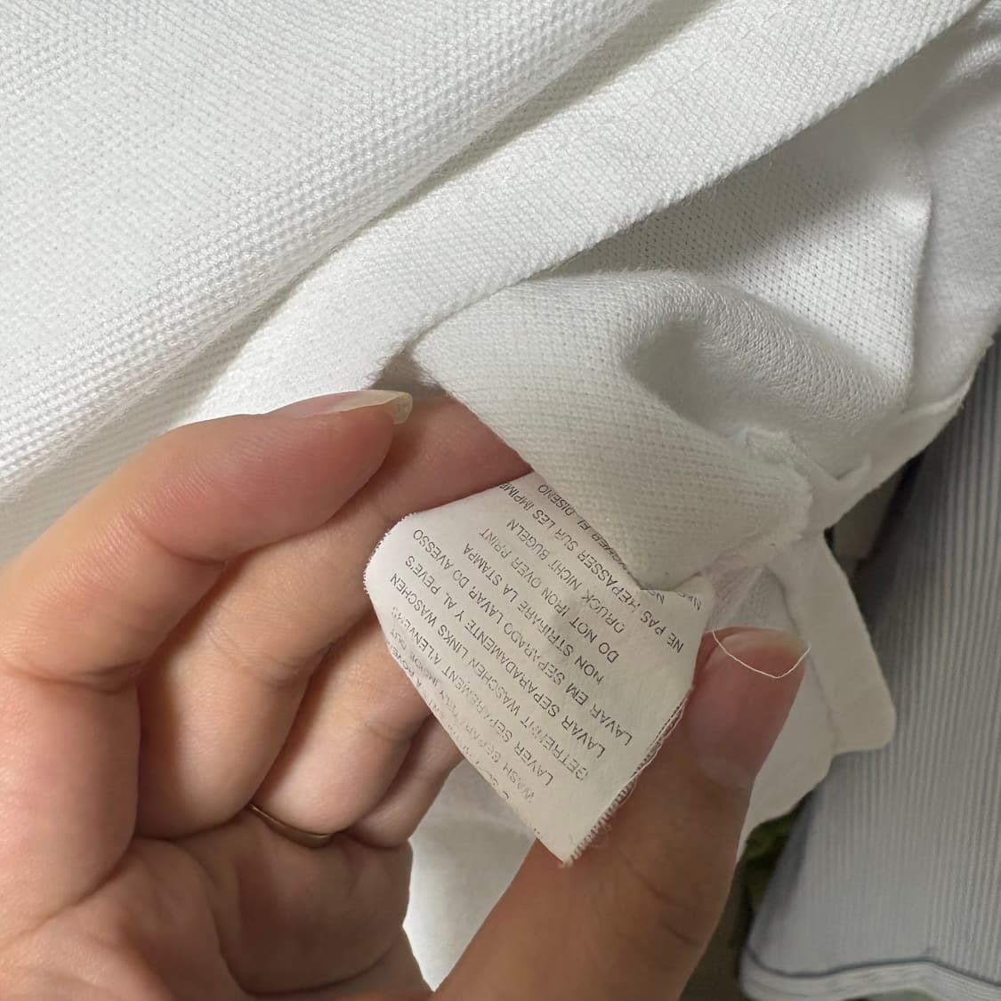 폴로 빅포니 성조기🇺🇸 치프키프 화이트 pk 반팔티 M 상품이미지7
