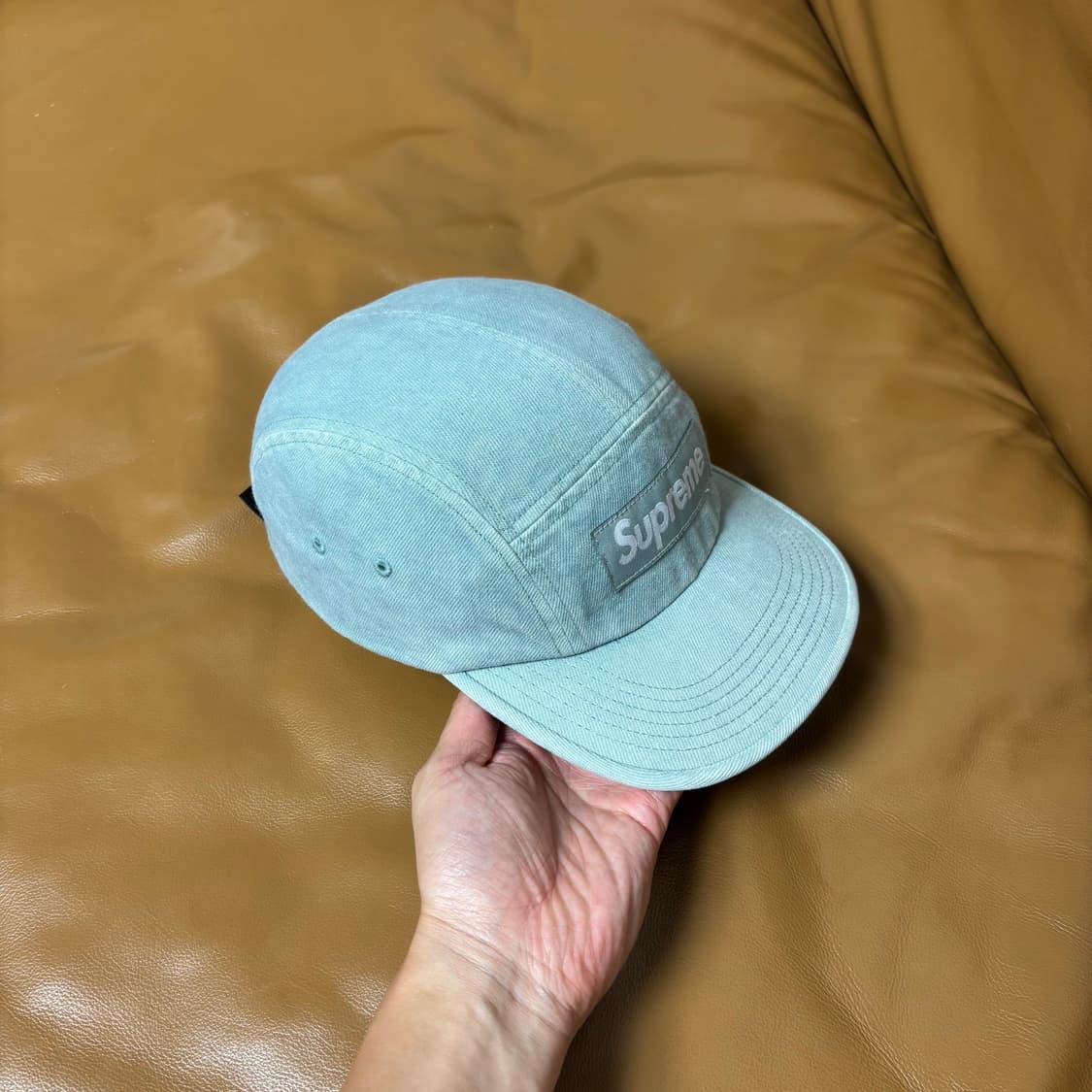 Supreme 슈프림 데님 민트 캠프캡 모자 (Denim Mint) 상품이미지3