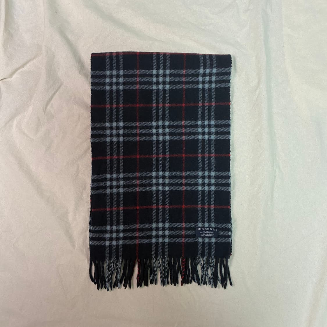 정품 버버리 램스울 체크 머플러 상품이미지1