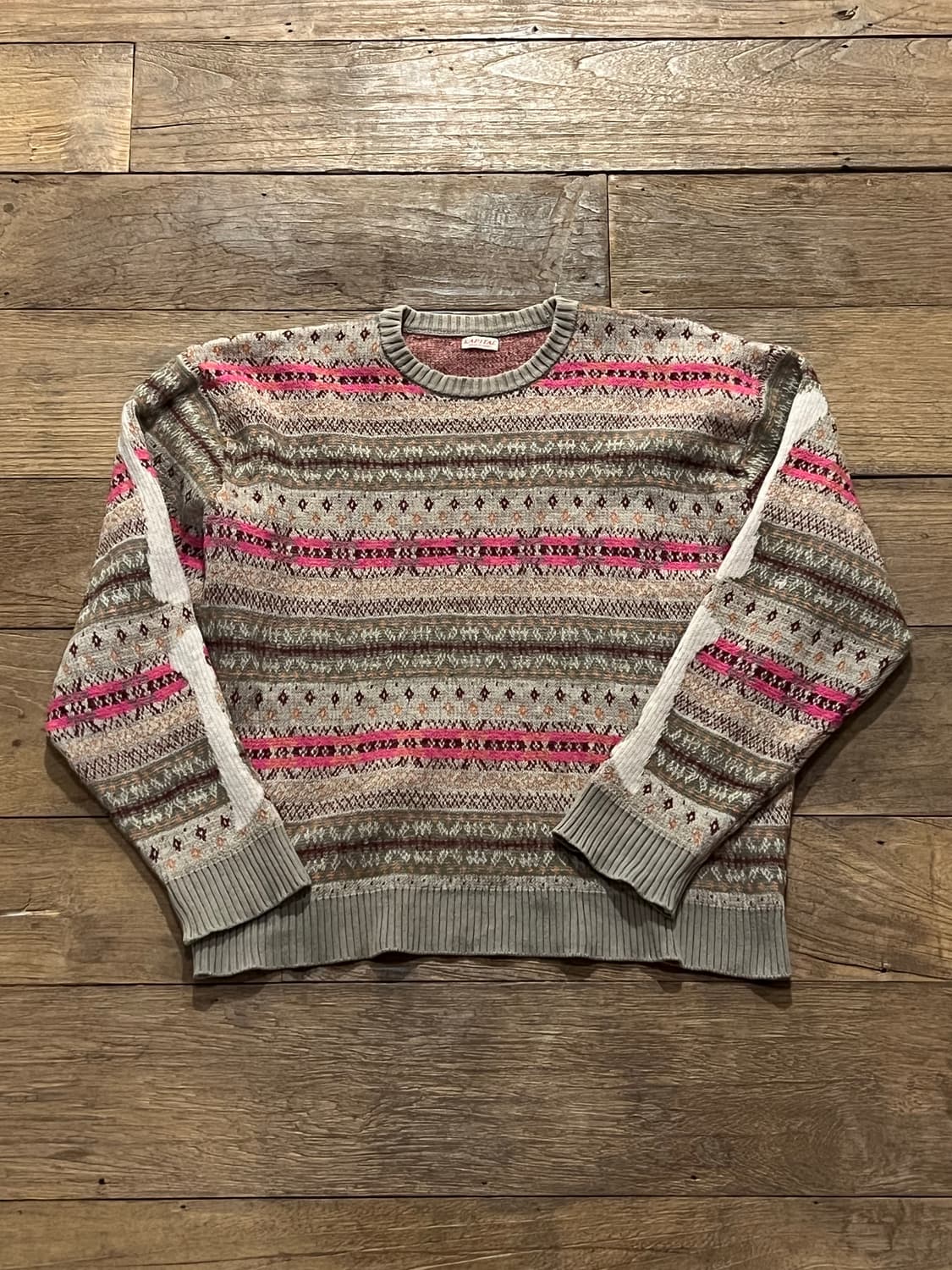 캐피탈 페어아일 본 니트 3사이즈 상품이미지1