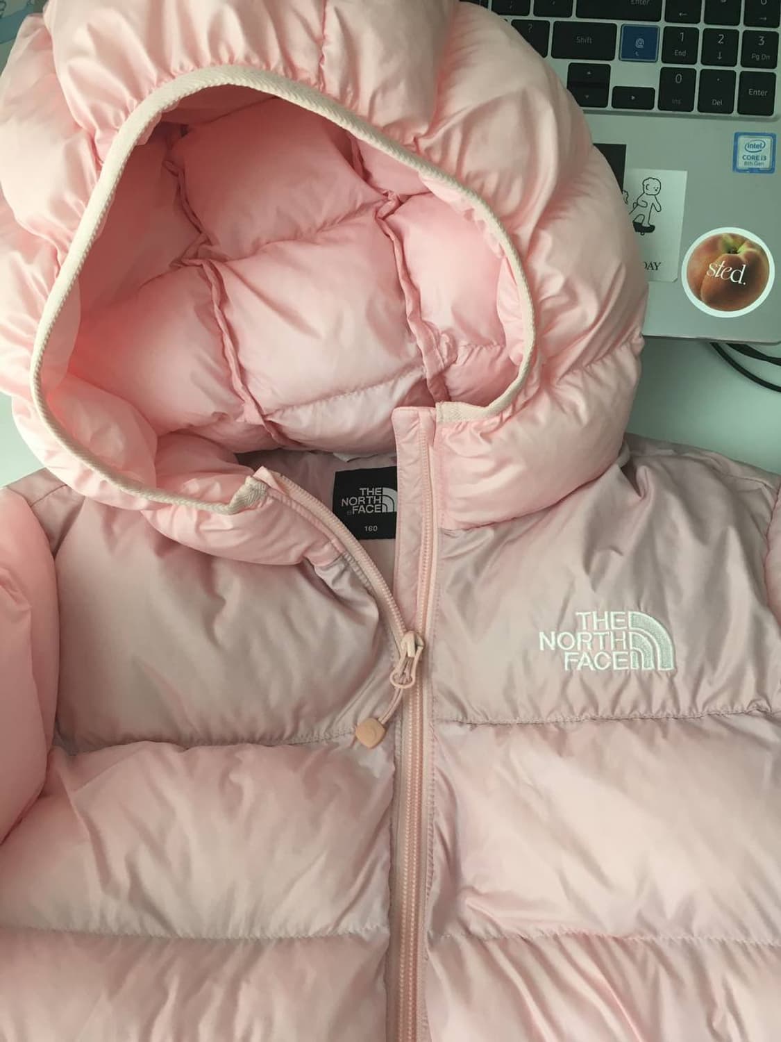 극레어 희귀매물 노스페이스 딸기우유 패딩 핀터깔 stc 진리 베이비베어 상품이미지9