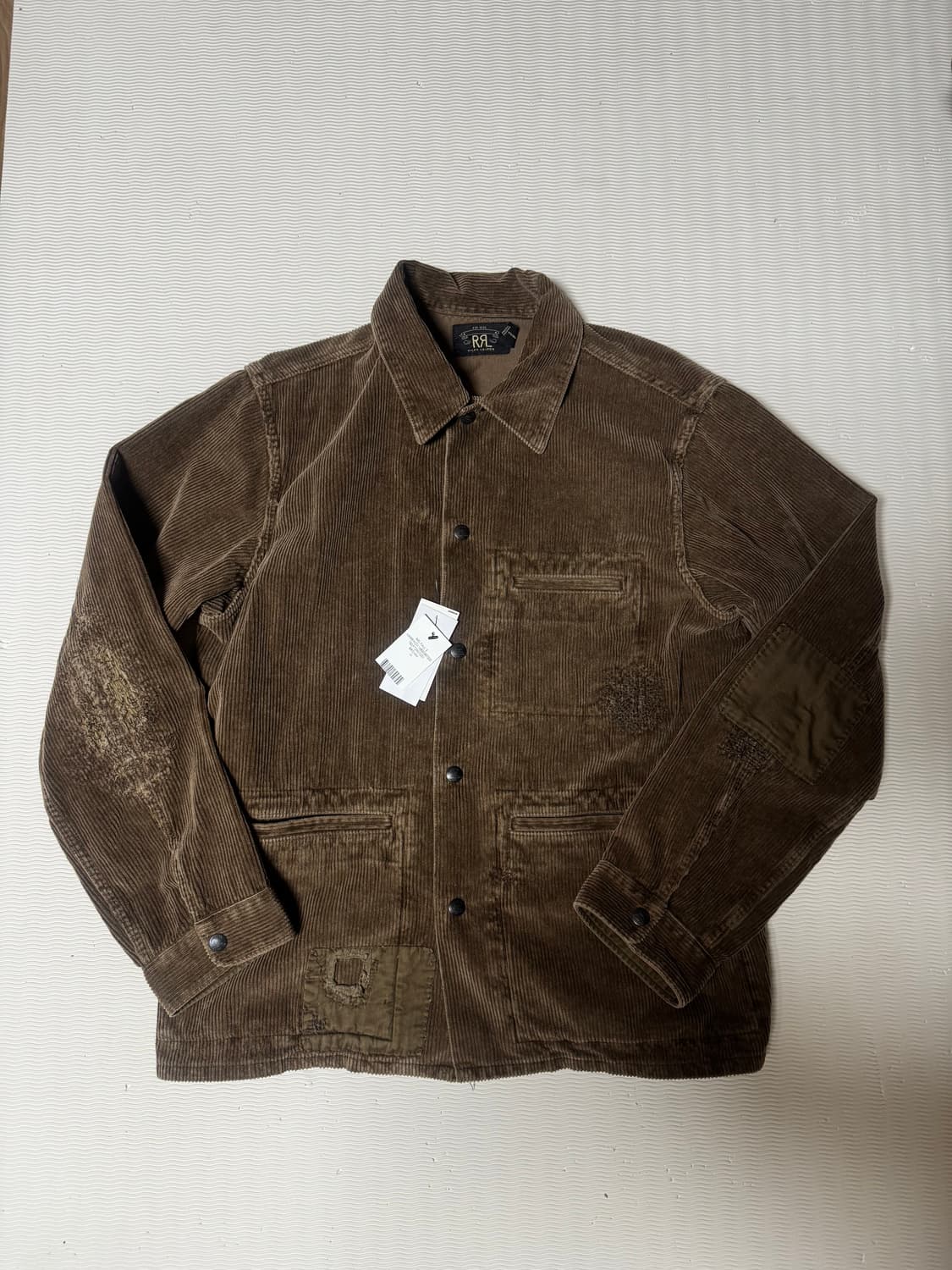 더블알엘 RRL 코듀로이 리페어 브라운 M 상품이미지1