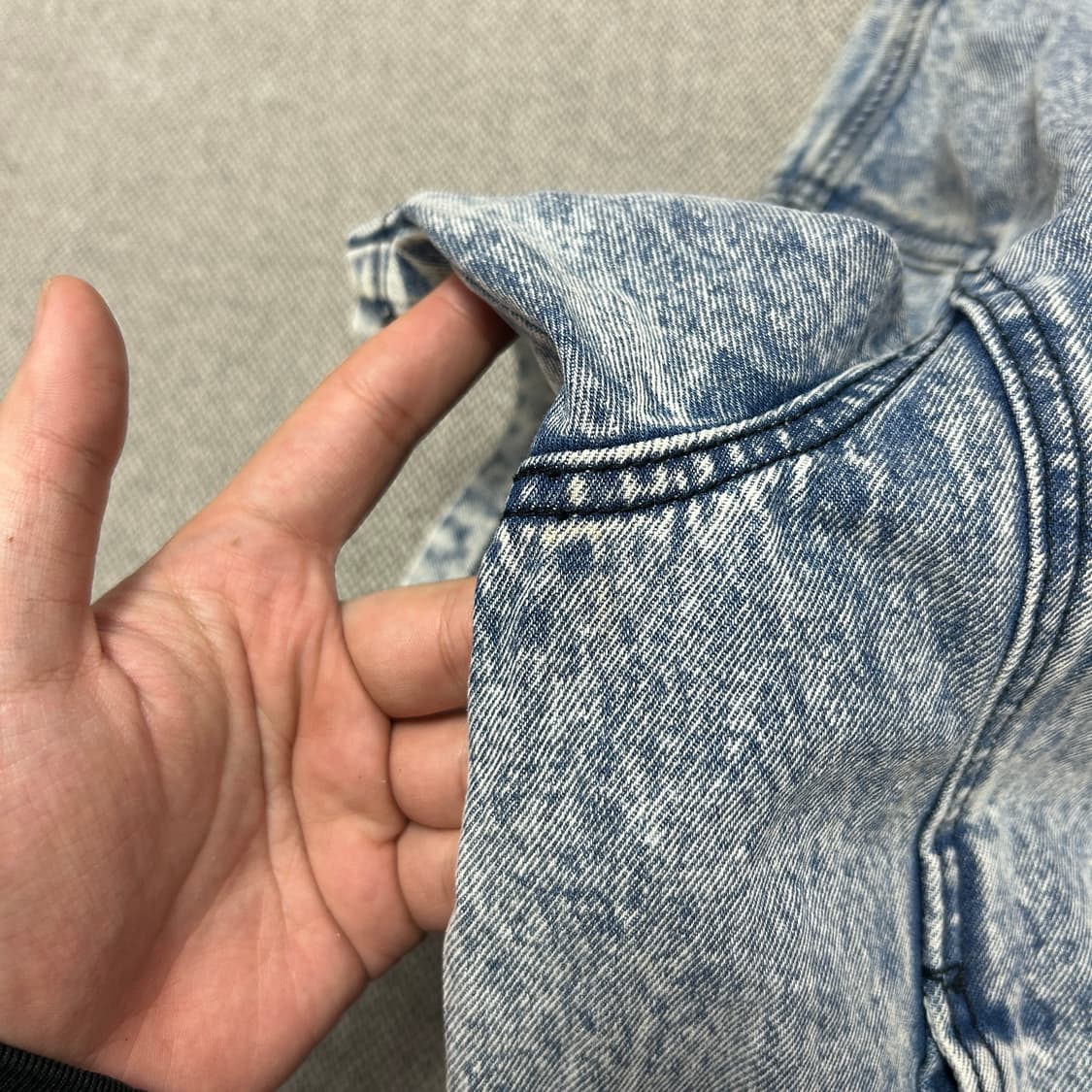 스타터 올드스쿨 데님 반팔(L) 상품이미지6