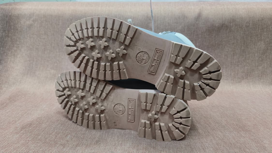 팀버랜드 일회착용 250mm- 6인치 핑크 그레이 부츠 상품이미지6