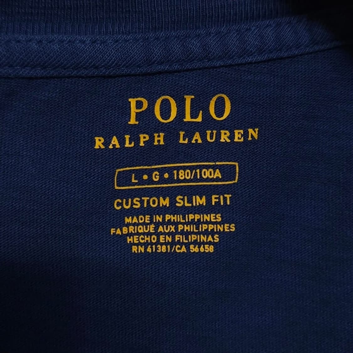 105 POLO 폴로 반팔 티셔츠 네이비 워시드 상품이미지9