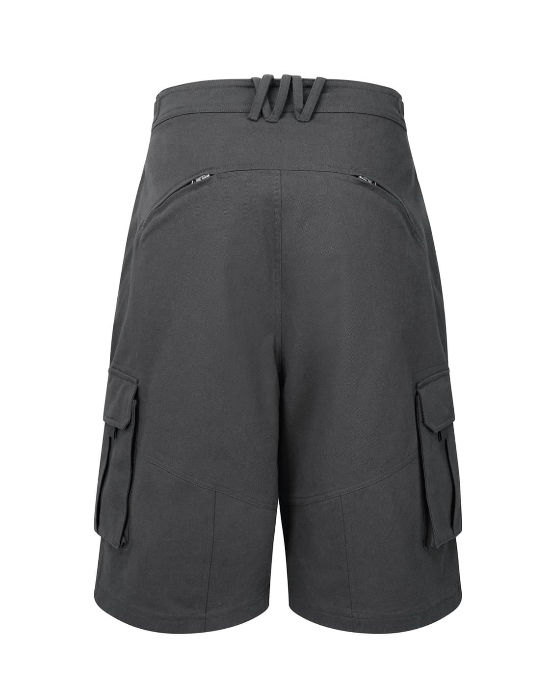 WIDE CARGO HALF PANTS (UNISEX) CHARCOAL 상품이미지2
