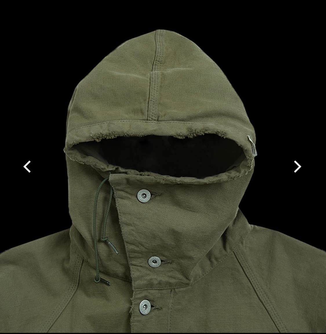 Alfred 스톤 워시드 스모크 자켓(카키)  상품이미지4