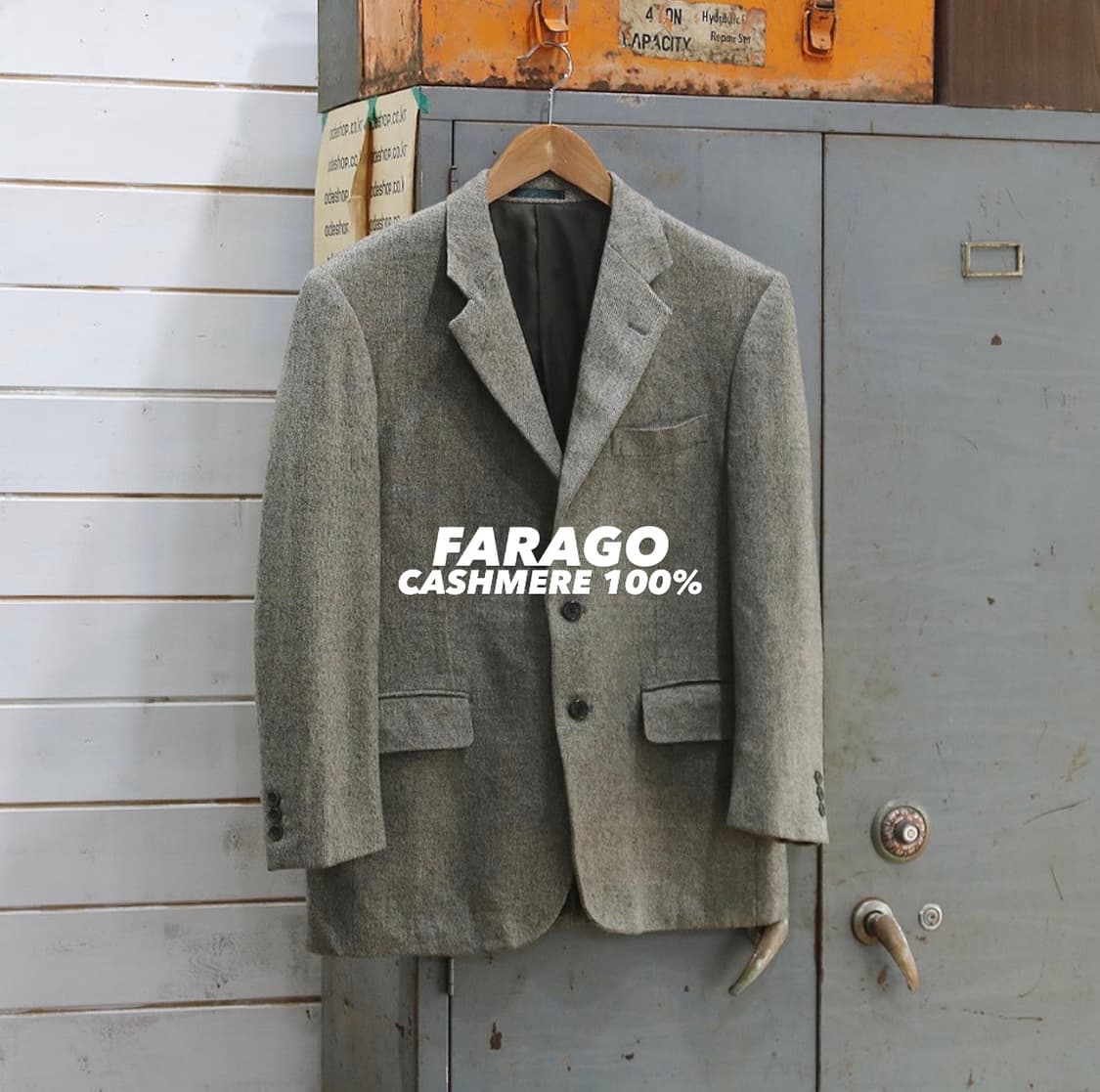 (착용컷) FARAGO 캐시미어 블레이져 (95) 상품이미지1