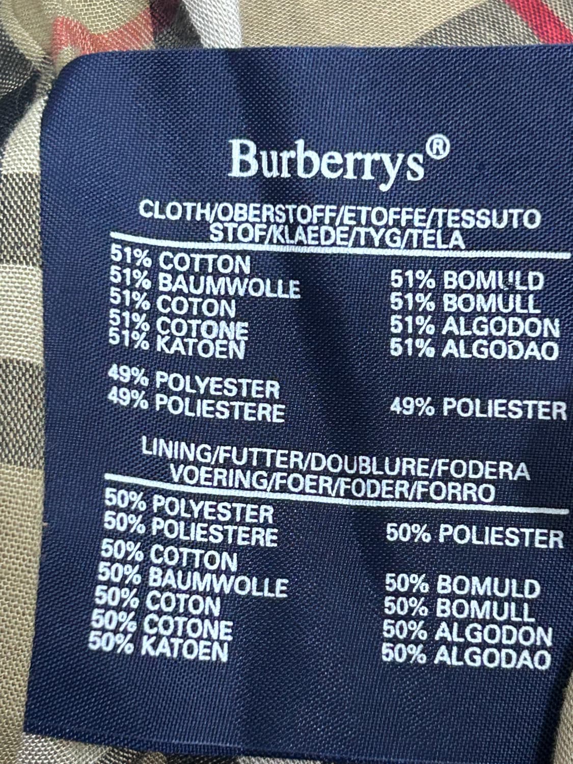 버버리 네이비 트렌치 코트 여성 M 상품이미지9