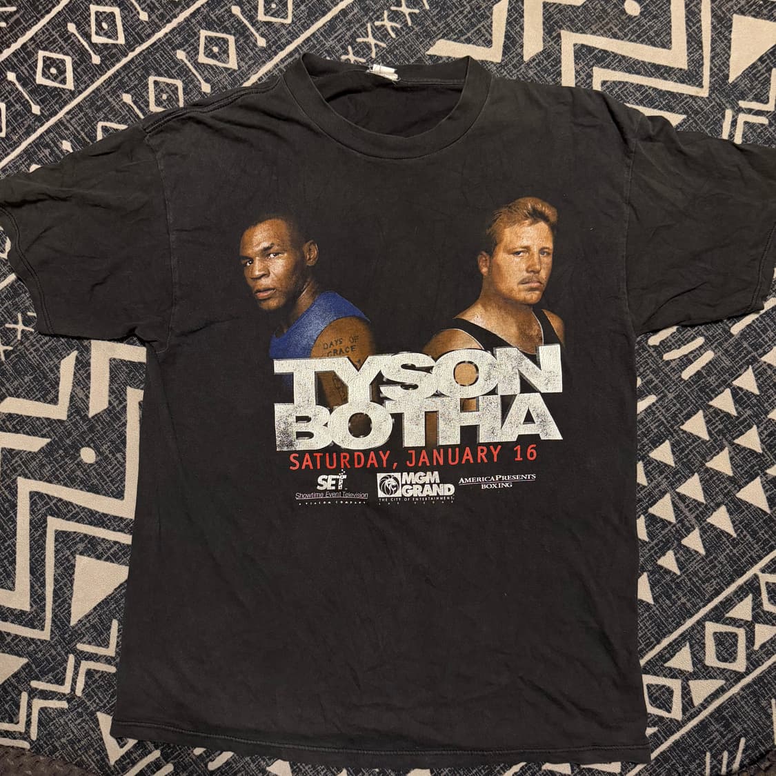 마이크 타이슨 1999 복귀전 MGM 프로모 빈티지 티셔츠 90s 상품이미지1